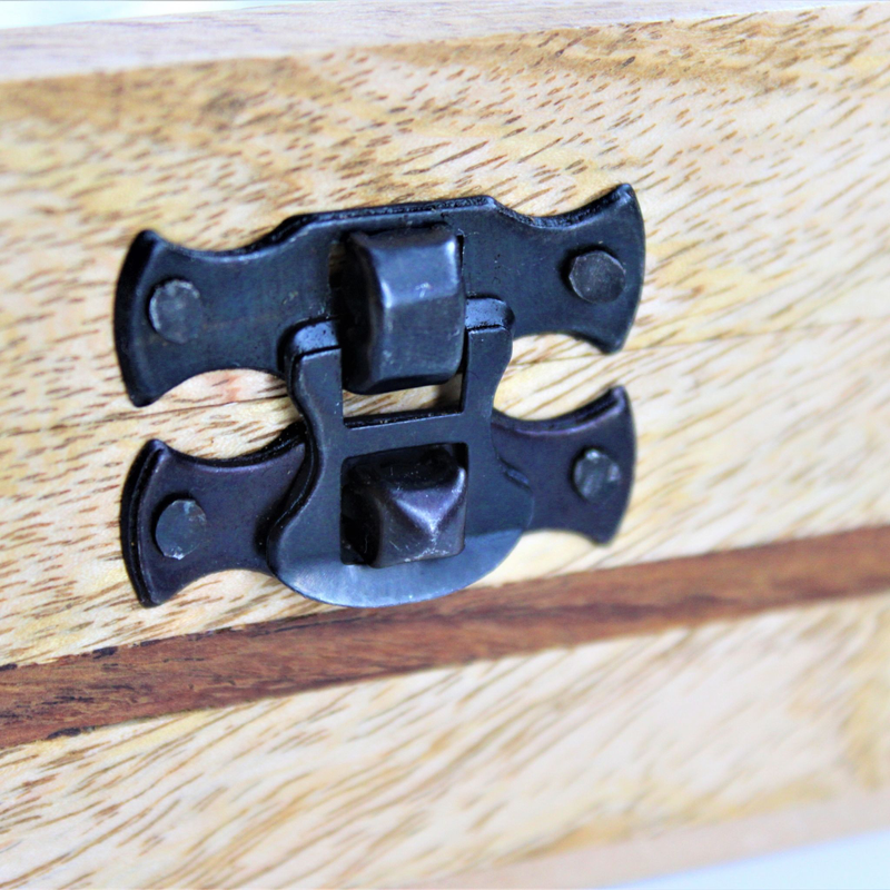 Anayra's Handcrafted Wooden Hexagon Shaped Spice Box